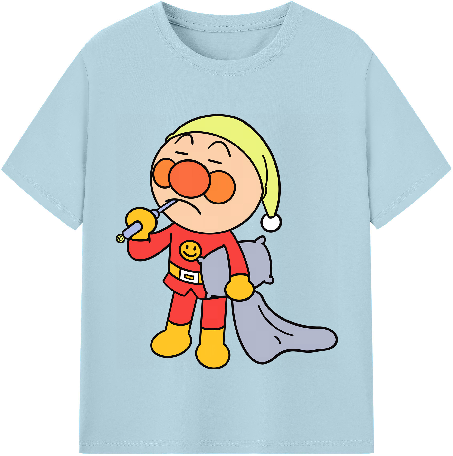 （画像用） アンパンマン Anpanman 綿100％半袖Tシャツ（フロントプリント）